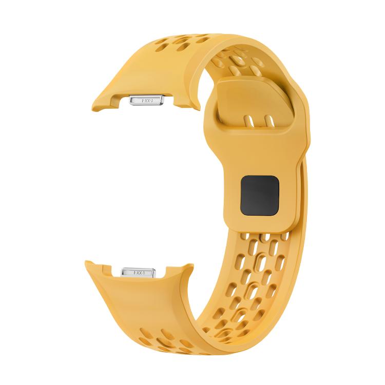 For Samsung Galaxy Watch8 44mm Speed Bezel and Black Reverse Buckle Silicone Watch Band