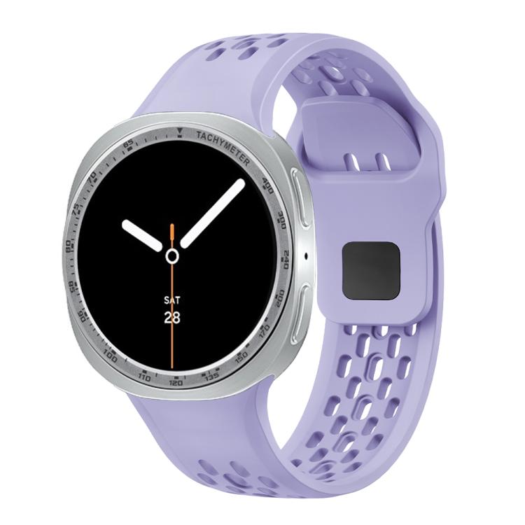 For Samsung Galaxy Watch8 44mm Speed Bezel and Black Reverse Buckle Silicone Watch Band