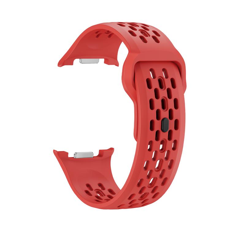 For Samsung Galaxy Watch8 44mm Speed Bezel and Black Reverse Buckle Silicone Watch Band