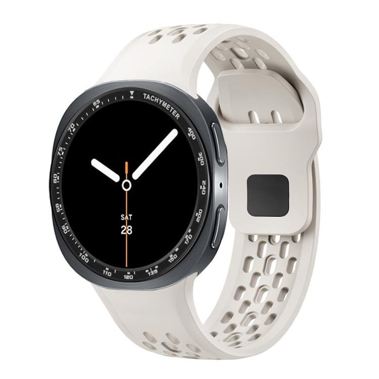 For Samsung Galaxy Watch8 44mm Speed Bezel and Black Reverse Buckle Silicone Watch Band