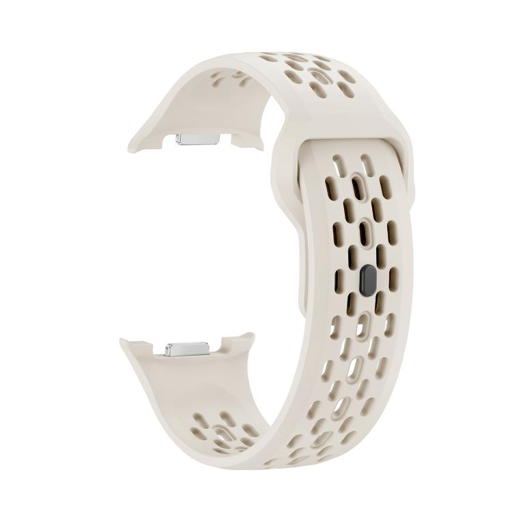 For Samsung Galaxy Watch8 44mm Speed Bezel and Black Reverse Buckle Silicone Watch Band