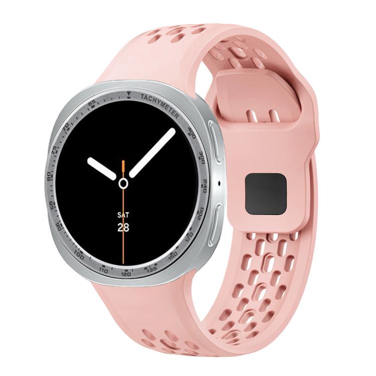 For Samsung Galaxy Watch8 40mm Speed Bezel and Black Reverse Buckle Silicone Watch Band