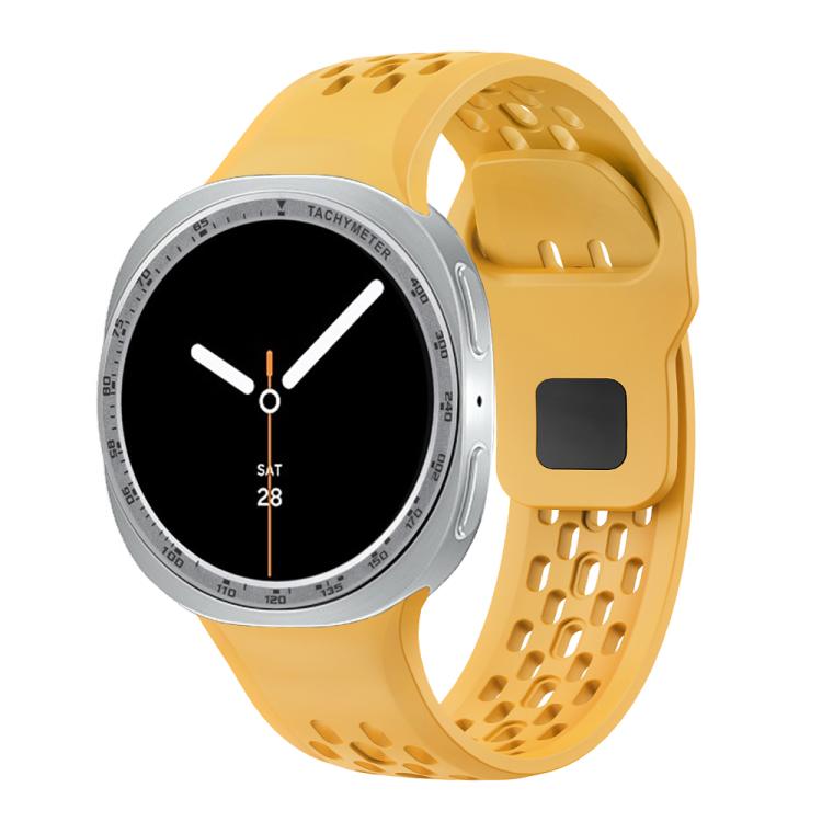 For Samsung Galaxy Watch8 40mm Speed Bezel and Black Reverse Buckle Silicone Watch Band