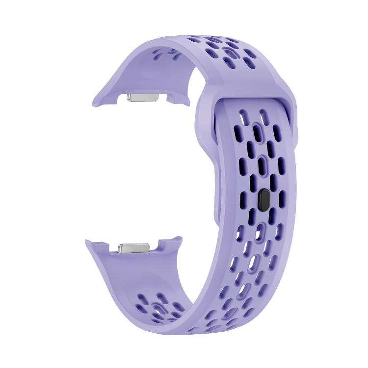 For Samsung Galaxy Watch8 40mm Speed Bezel and Black Reverse Buckle Silicone Watch Band