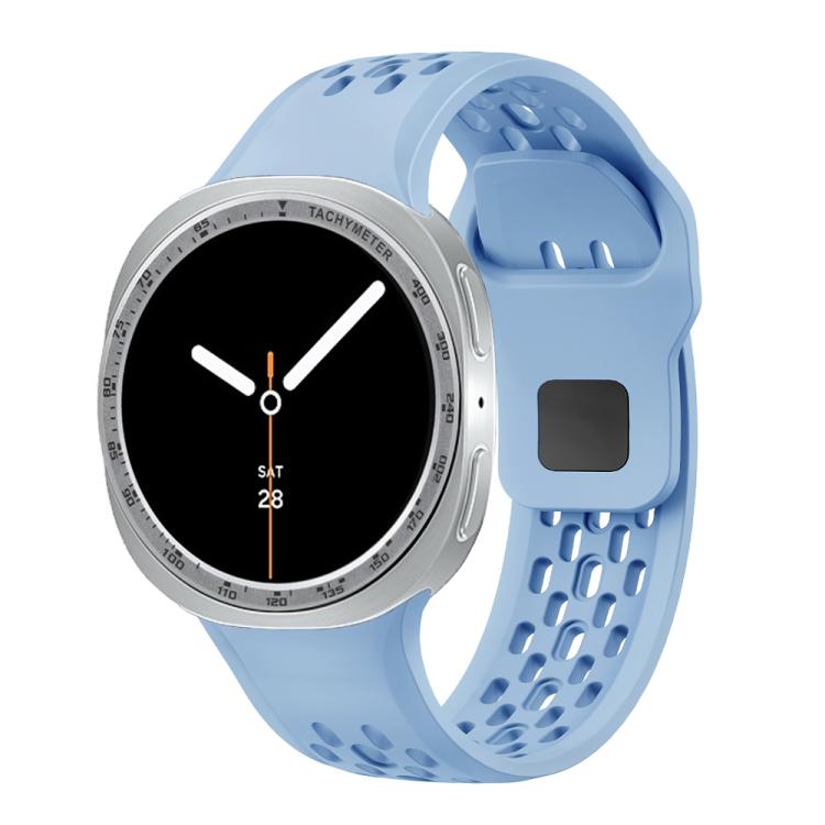 For Samsung Galaxy Watch8 40mm Speed Bezel and Black Reverse Buckle Silicone Watch Band