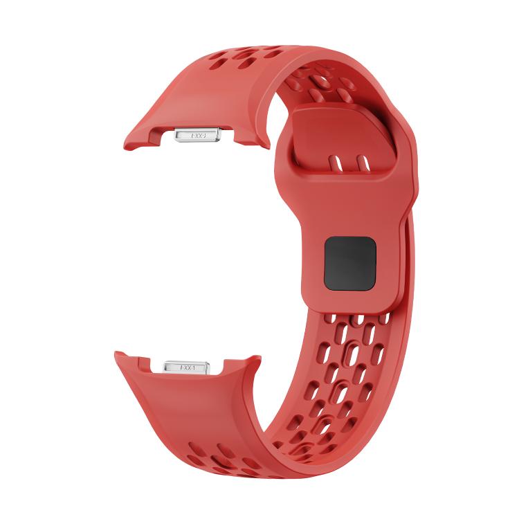 For Samsung Galaxy Watch8 40mm Speed Bezel and Black Reverse Buckle Silicone Watch Band