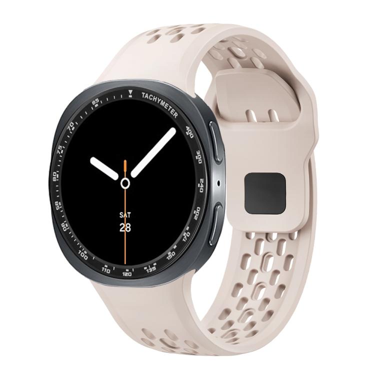For Samsung Galaxy Watch8 40mm Speed Bezel and Black Reverse Buckle Silicone Watch Band