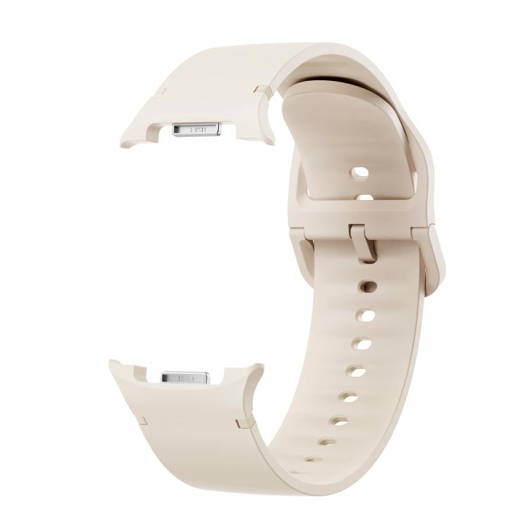 For Samsung Galaxy Watch8 40mm Speed Bezel and Solid Color Stitched Silicone Watch Band