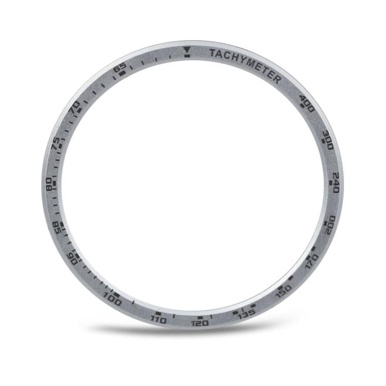 For Samsung Galaxy Watch8 40mm Speed Bezel and Solid Color Stitched Silicone Watch Band