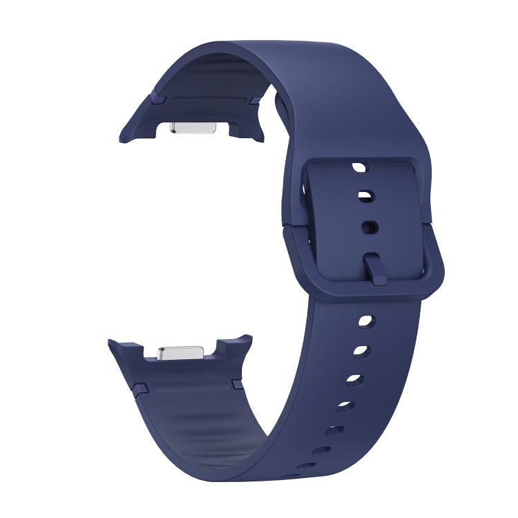 For Samsung Galaxy Watch8 40mm Speed Bezel and Solid Color Stitched Silicone Watch Band