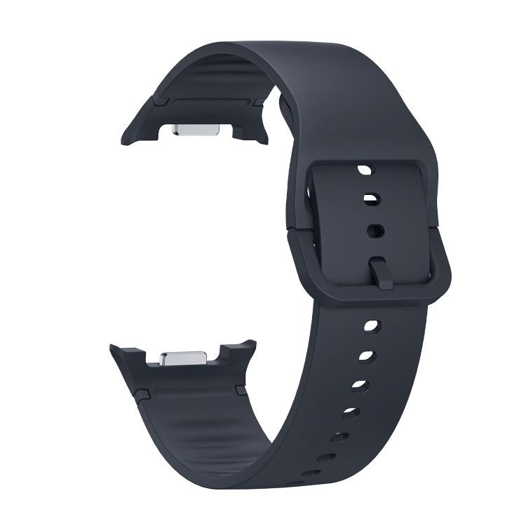 For Samsung Galaxy Watch8 40mm Speed Bezel and Solid Color Stitched Silicone Watch Band