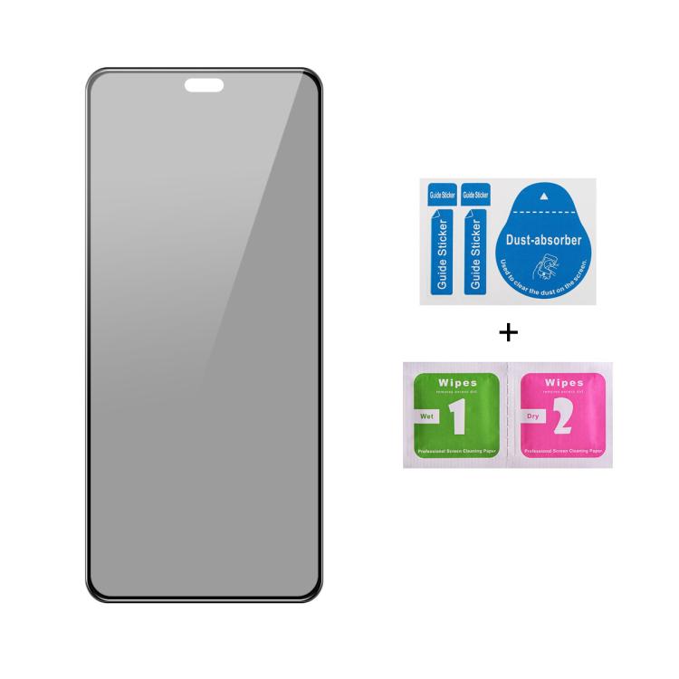 For Honor 400 Lite Global JUNSUNMAY 25pcs Silk Print Full Coverage Privacy Tempered Glass Film