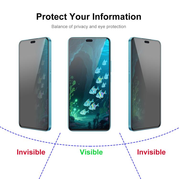 For Honor 400 5G Global 156.5mm JUNSUNMAY 25pcs Silk Print Full Coverage Privacy Tempered Glass Film