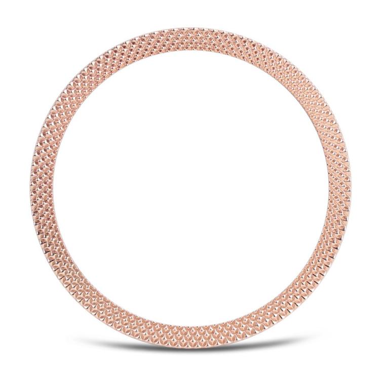 For Samsung Galaxy Watch8 40mm Rhombic Texture Bezel and Solid Color Stitched Silicone Watch Band