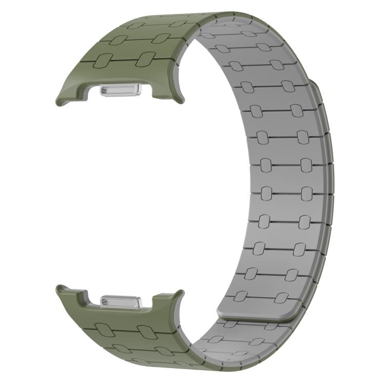 For Samsung Galaxy Watch8 / Watch8 Classic Integrated Magnetic Silicone Watch Band