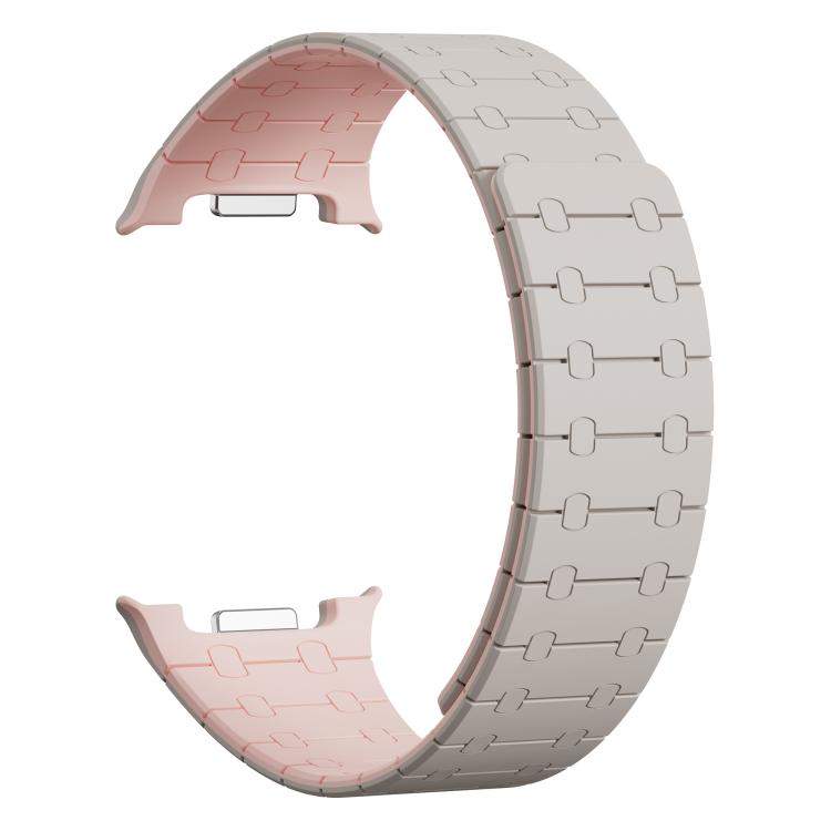 For Samsung Galaxy Watch8 / Watch8 Classic Integrated Magnetic Silicone Watch Band