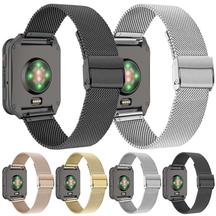For Garmin Venu X1 Double Buckle Milanese Stainless Steel Watch Band