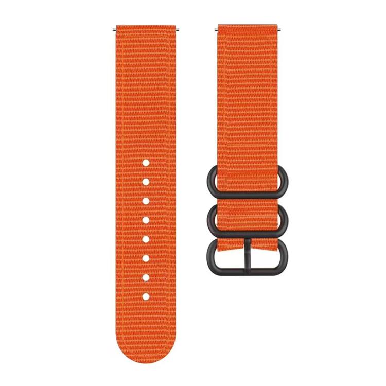 For Garmin Venu X1 Ring Buckle Nylon Canvas Watch Band