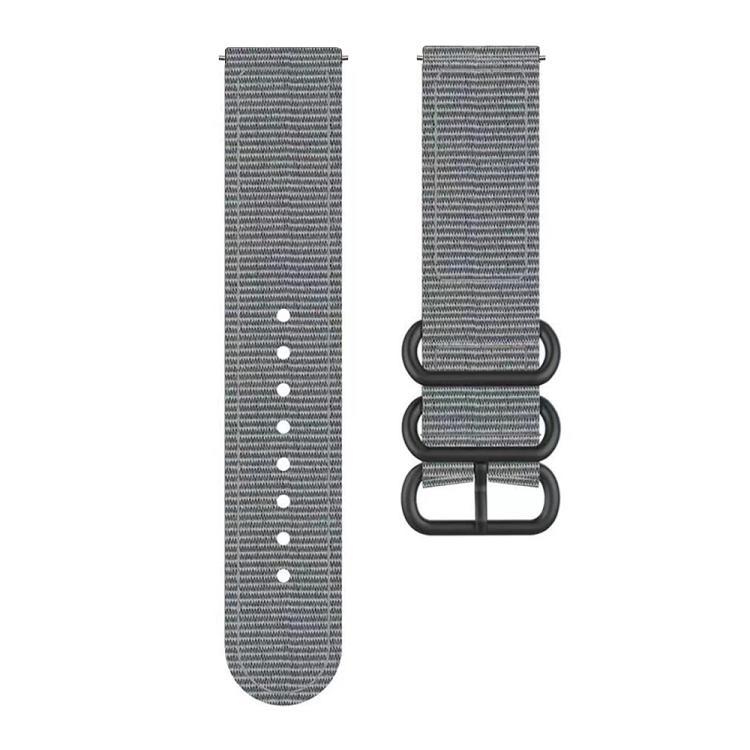 For Garmin Venu X1 Ring Buckle Nylon Canvas Watch Band