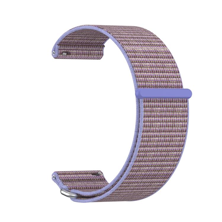 For Garmin Venu X1 Two Section Metal Ring Nylon Hook and Loop Fastener Watch Band