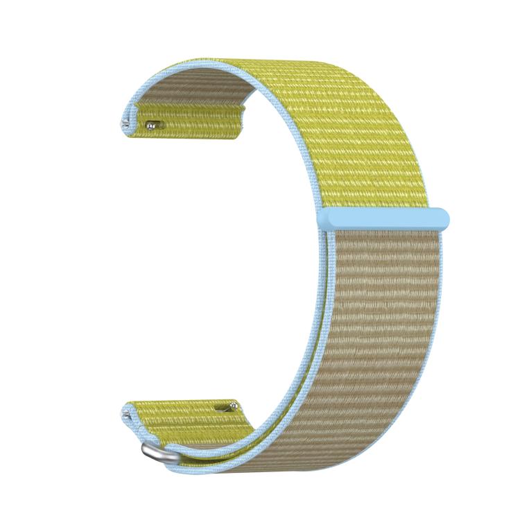 For Garmin Venu X1 Two Section Metal Ring Nylon Hook and Loop Fastener Watch Band