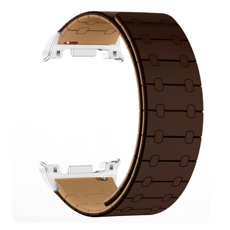 For Samsung Galaxy Watch8 / Watch8 Classic Two Color Loop Magnetic Silicone Watch Band