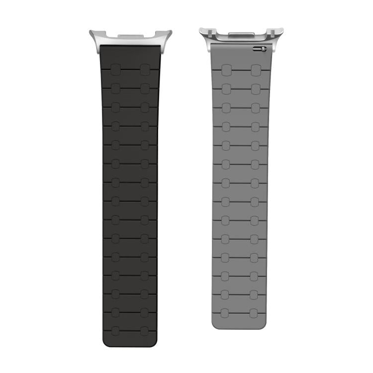 For Samsung Galaxy Watch8 / Watch8 Classic Two Color Loop Magnetic Silicone Watch Band