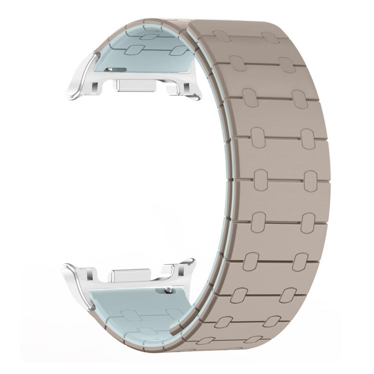 For Samsung Galaxy Watch8 / Watch8 Classic Two Color Loop Magnetic Silicone Watch Band