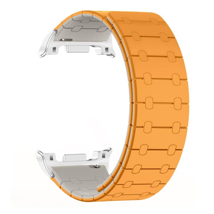For Samsung Galaxy Watch8 / Watch8 Classic Two Color Loop Magnetic Silicone Watch Band