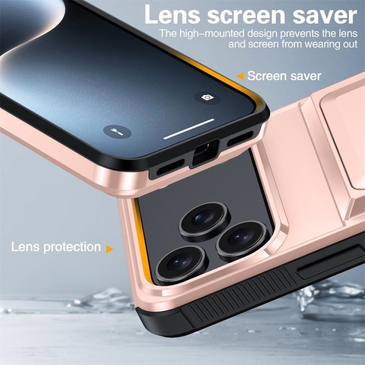 For iPhone 17 Pro Max Kalebol Flip Card Wallet Holder Shockproof Phone Case