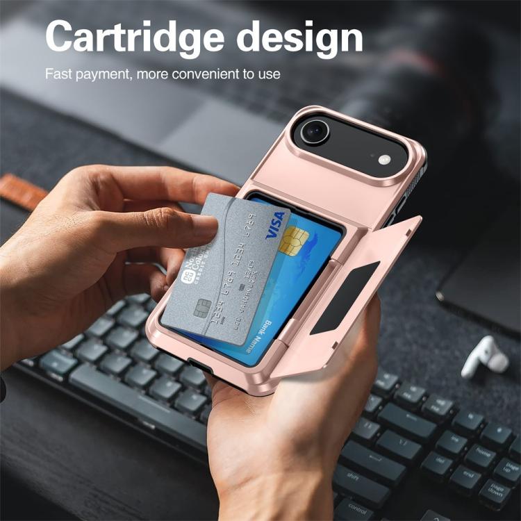 For iPhone Air Kalebol Flip Card Wallet Holder Shockproof Phone Case