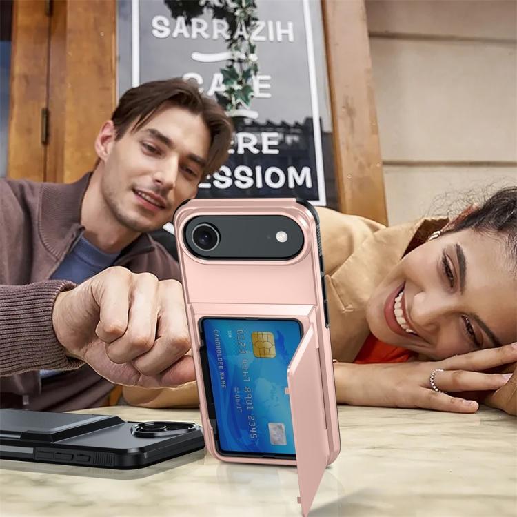 For iPhone Air Kalebol Flip Card Wallet Holder Shockproof Phone Case