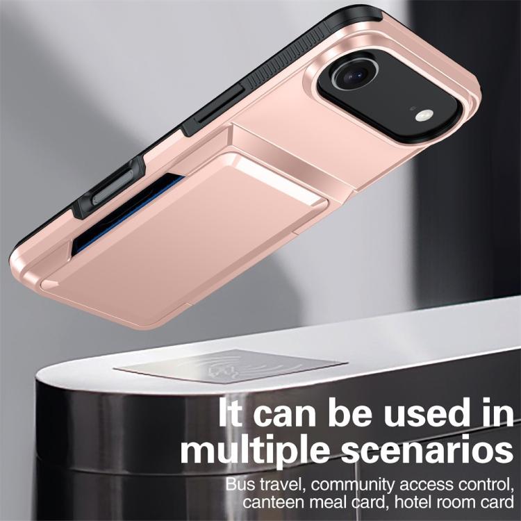 For iPhone Air Kalebol Flip Card Wallet Holder Shockproof Phone Case