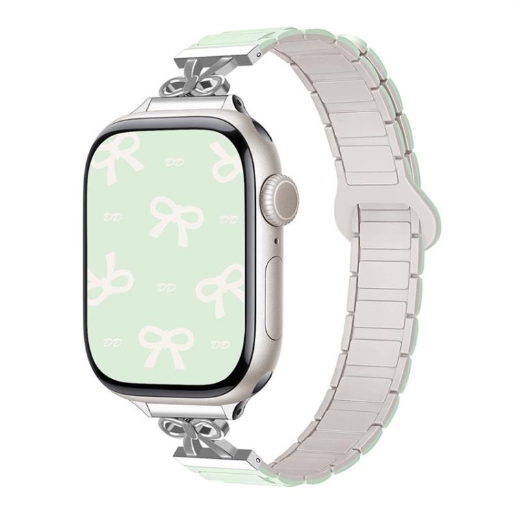 For Apple Watch 42mm / 41mm / 40mm / 38mm Bow Small Waist Magnetic Silicone Watch Band