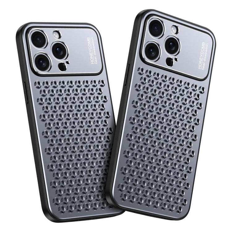 For iPhone 13 Pro Kalebol Metal Cooling Breathable Hollow Phone Case