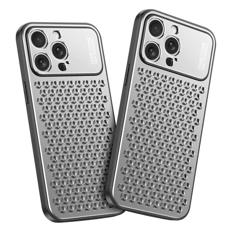 For iPhone 13 Pro Kalebol Metal Cooling Breathable Hollow Phone Case