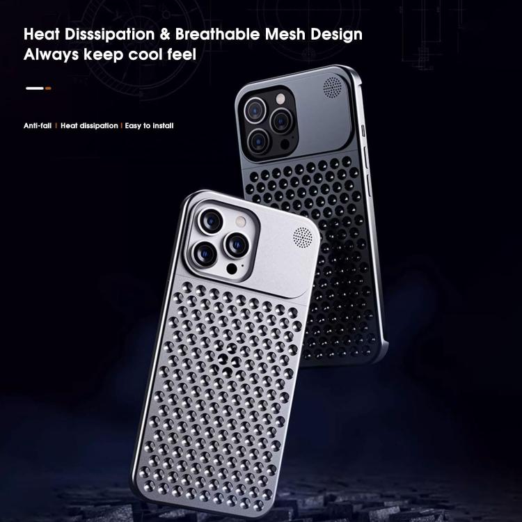 For iPhone 16 Pro Max Kalebol Aromatherapy Aluminum Alloy Cooling Phone Case