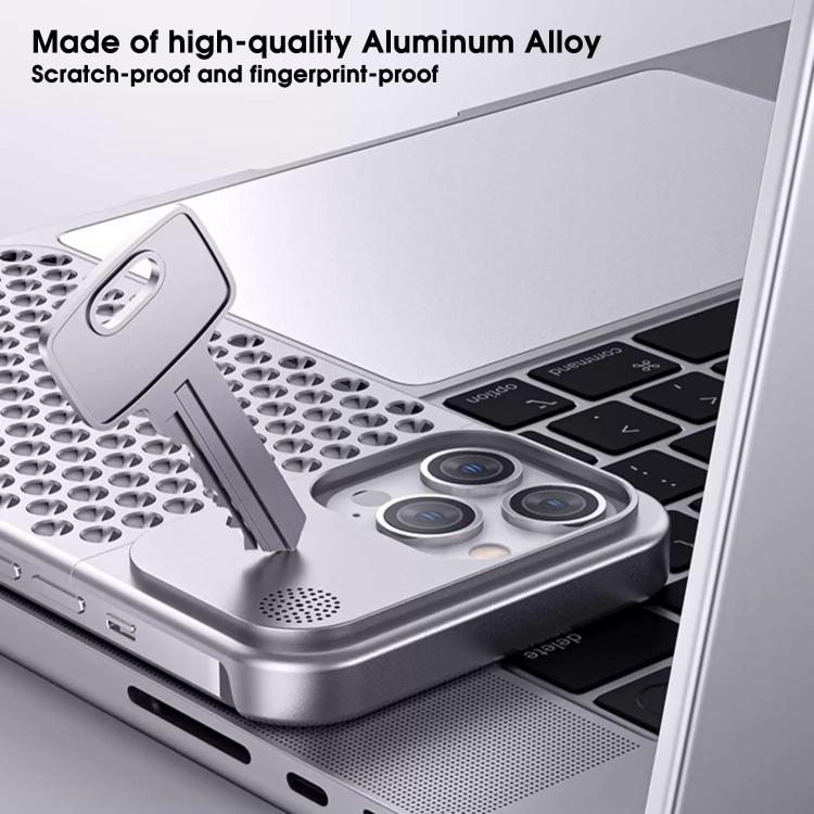 For iPhone 15 Pro Kalebol Aromatherapy Aluminum Alloy Cooling Phone Case
