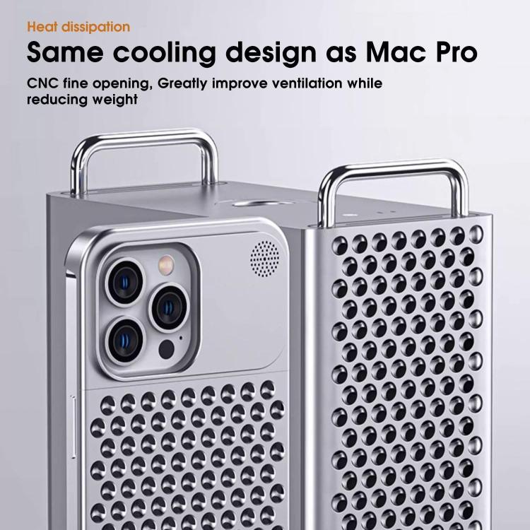 For iPhone 15 Plus Kalebol Aromatherapy Aluminum Alloy Cooling Phone Case