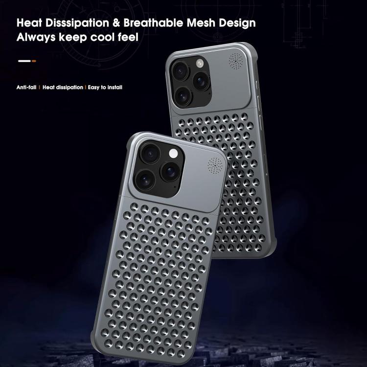 For iPhone 14 Pro Kalebol Aromatherapy Aluminum Alloy Cooling Phone Case