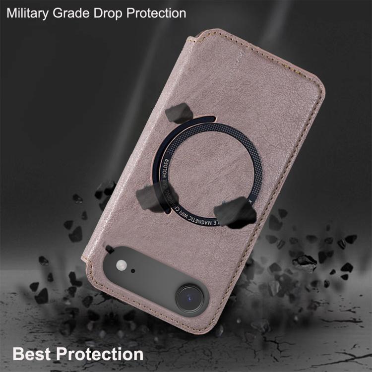 For iPhone Air Kalebol Flip Card Slot MagSafe Leather Phone Case