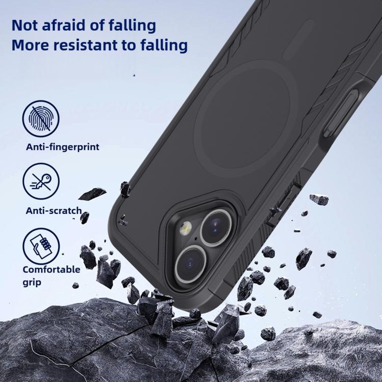 For iPhone 17 Kalebol 2 in 1 Matte MagSafe Shockproof Phone Case