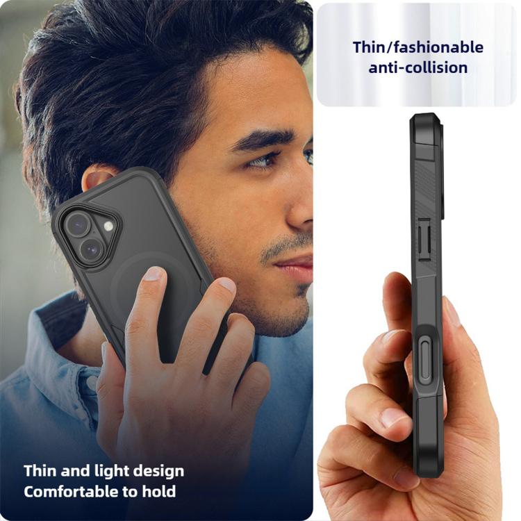 For iPhone 17 Kalebol 2 in 1 Matte MagSafe Shockproof Phone Case