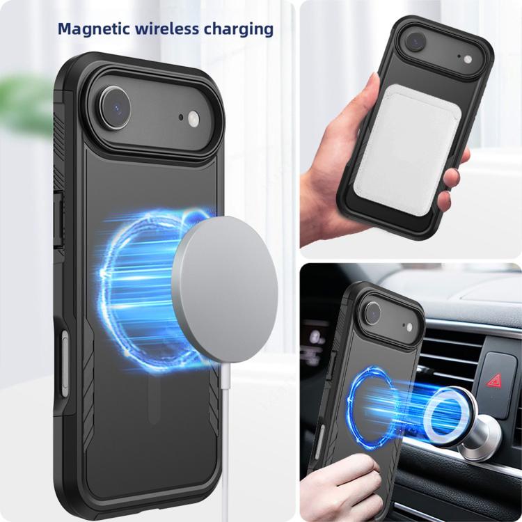 For iPhone Air Kalebol 2 in 1 Matte MagSafe Shockproof Phone Case