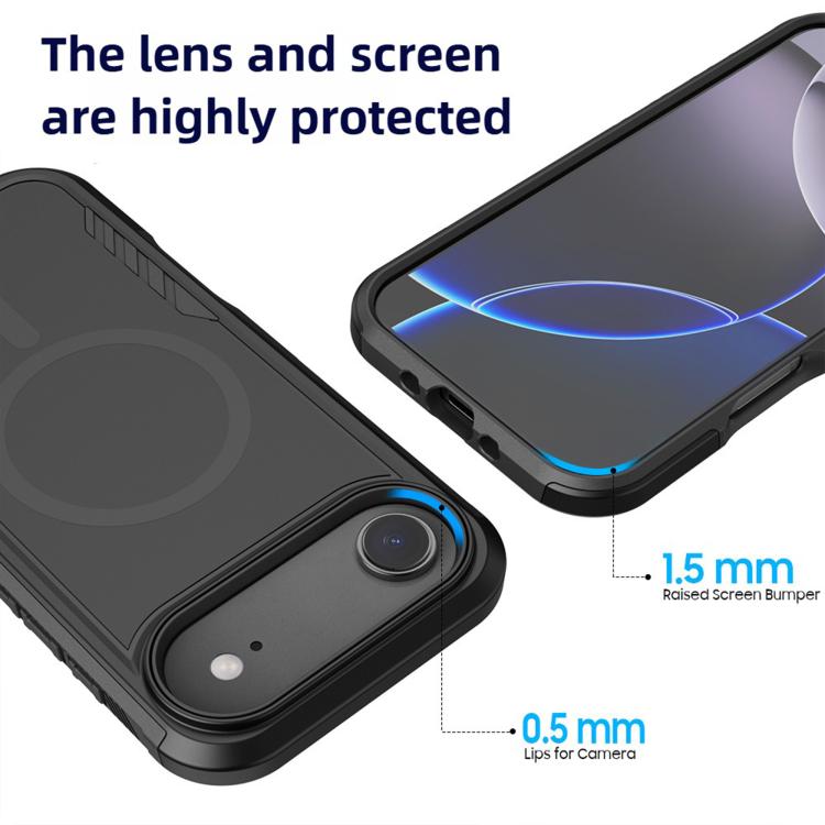 For iPhone Air Kalebol 2 in 1 Matte MagSafe Shockproof Phone Case