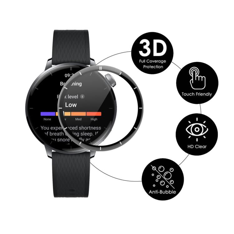 For OnePlus Watch 3 43mm 2pcs ENKAY 3D Full Coverage Soft PC Edge PMMA HD Screen Protector Film