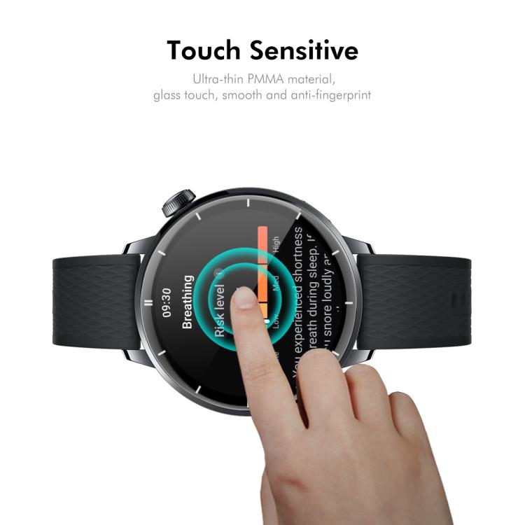 For OnePlus Watch 3 43mm 5pcs ENKAY 3D Full Coverage Soft PC Edge PMMA HD Screen Protector Film