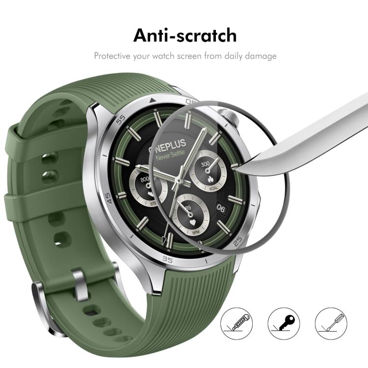 For OnePlus Watch 3 46mm 10pcs ENKAY 3D Full Coverage Soft PC Edge PMMA HD Screen Protector Film