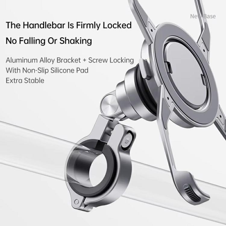 For iPhone 16 Series Z10 Anti Shake Cycling Bracket Motorcycle Mount Magnetic Phone Holder