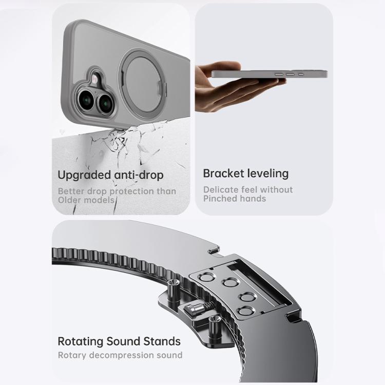 For iPhone 17 Kalebol Rotating Magnetic Holder MagSafe Phone Case